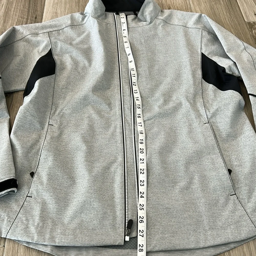 Footjoy Gray and Black Zip-Up Jacket - Picture 6 of 9
